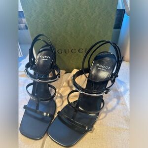 Gucci Slim Horsebit Leather Sandal